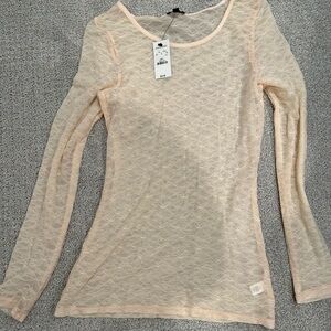 Pink Lace Express Top. NWT Size S